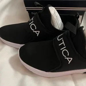 Nautica Boys' Steeper Sneakers – Black & Red Toddler Shoes, Size 5